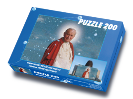 Puzzle z wielkim portretem papieża Jana Pawła II
