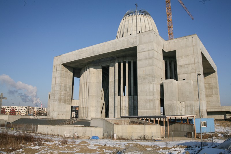 Budowa Świątyni Opatrzności Bożej - rok 2012