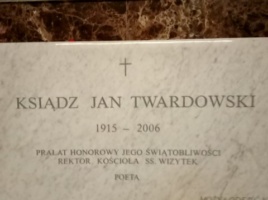 Nagrobek ks. Jana Twardowskiego w Panteonie Wielkich Polaków