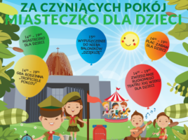 Plakat Miasteczko dla dzieci XVI Święto Dziękczynienia 2023