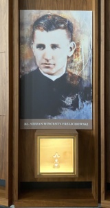 Bł. Stefan Wincenty Frelichowski z relikwiami w Sanktuarium Opatrzności Bożej