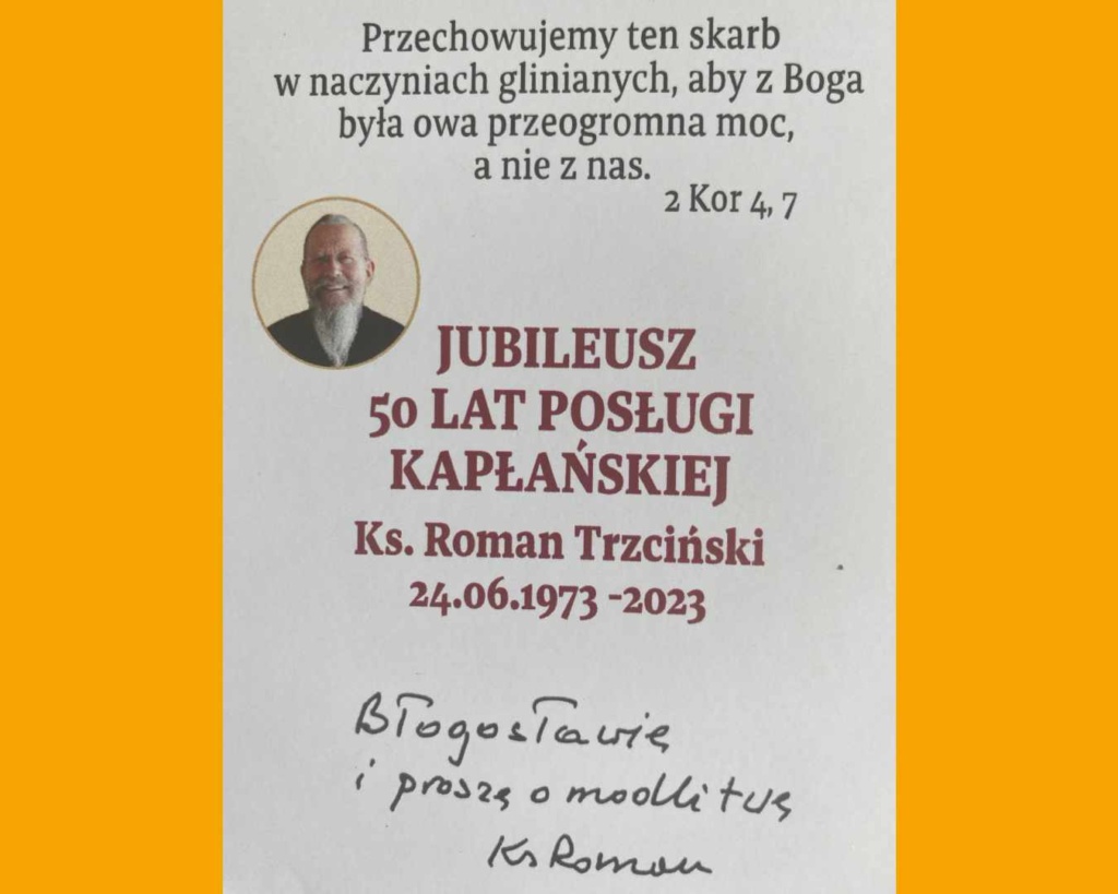 Jubileusz ks. Romana Trzcińskiego