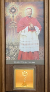 Św. Józef Bilczewski z relikwiami w Sanktuarium Opatrzności Bożej