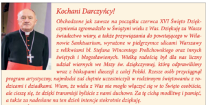 Słowo wstępne kard. Nycza