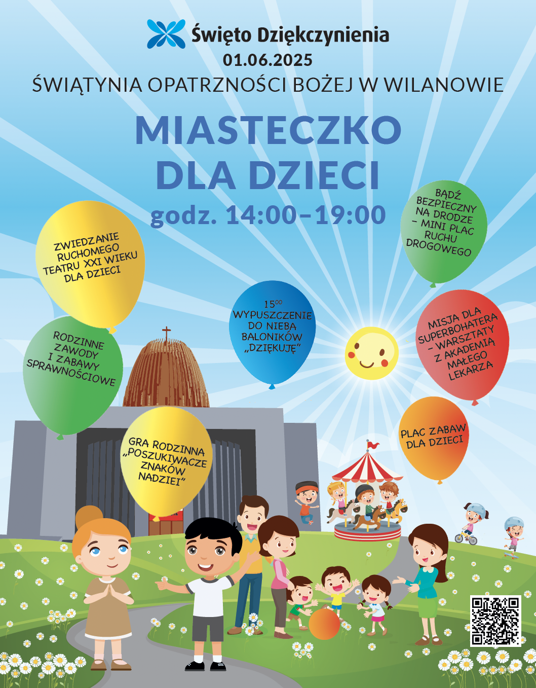 Plakat Miasteczka dla dzieci - program atrakcji